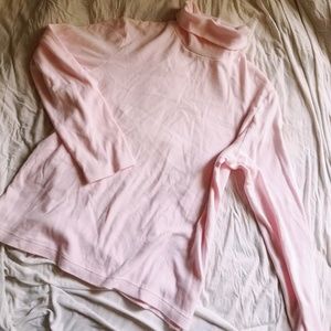 baby pink turtleneck
